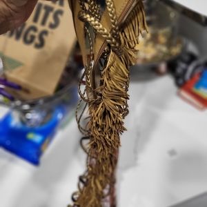 SAM EDLEMAN TAN GOLD GLADIATOR SANDALS